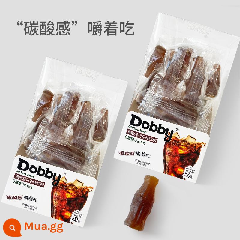 dobby dobby ếch du lịch giáng sinh kẹo dẻo trái cây xoài trắng nước đào kẹo snack chanh dây - Kẹo dẻo vị Cola 100g*3 hộp