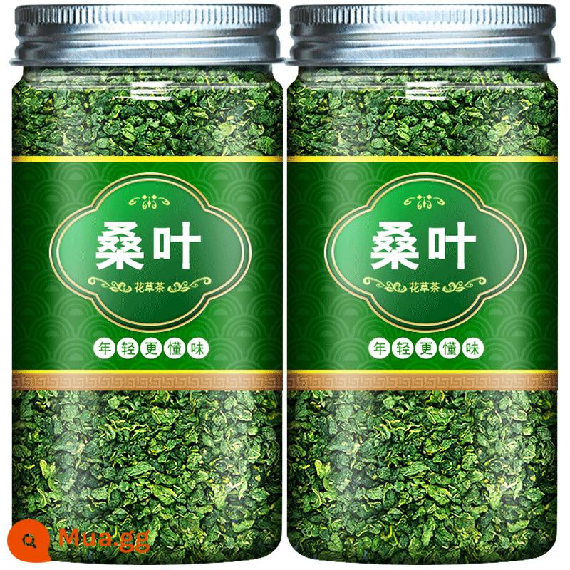 Lá dâu tằm khô mờ 500g Thuốc thảo dược Trung Quốc tươi sau khi sương giá xác thực đặc biệt không cấp bột trà lá dâu cửa hàng chính thức - [Hai lon] Sau sương lá dâu 130g X2 lon