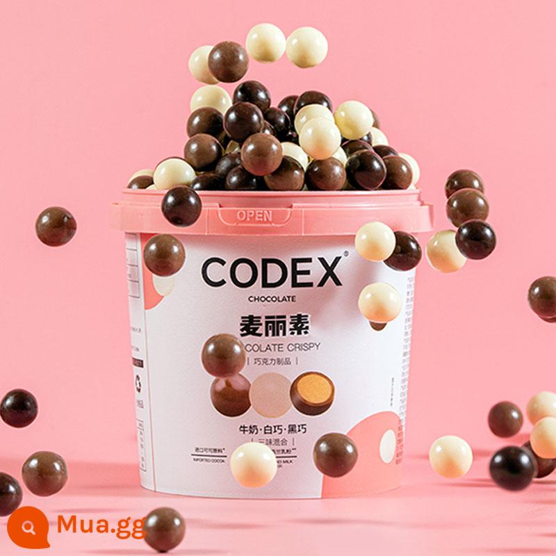 CODEX Bơ Ca Cao Bơ Ca Cao Thùng Sô Cô La Đen Thùng Mạch Nha Snack Giòn Kẹo Năm Mới 520g - Hỗn hợp ba hương vị (sôcôla đen, sữa, sô cô la trắng)