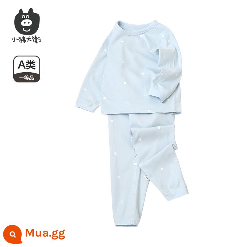 Bộ Đồ Lót Cotton Trẻ Em Piggy David Bộ Đồ Lót Cotton Bé Trai Và Bé Gái Cổ Tròn Dài Tay Quần Áo Mùa Xuân Và Quần Mùa Xuân Bộ 2 Món 2 Món - heo con trừu tượng