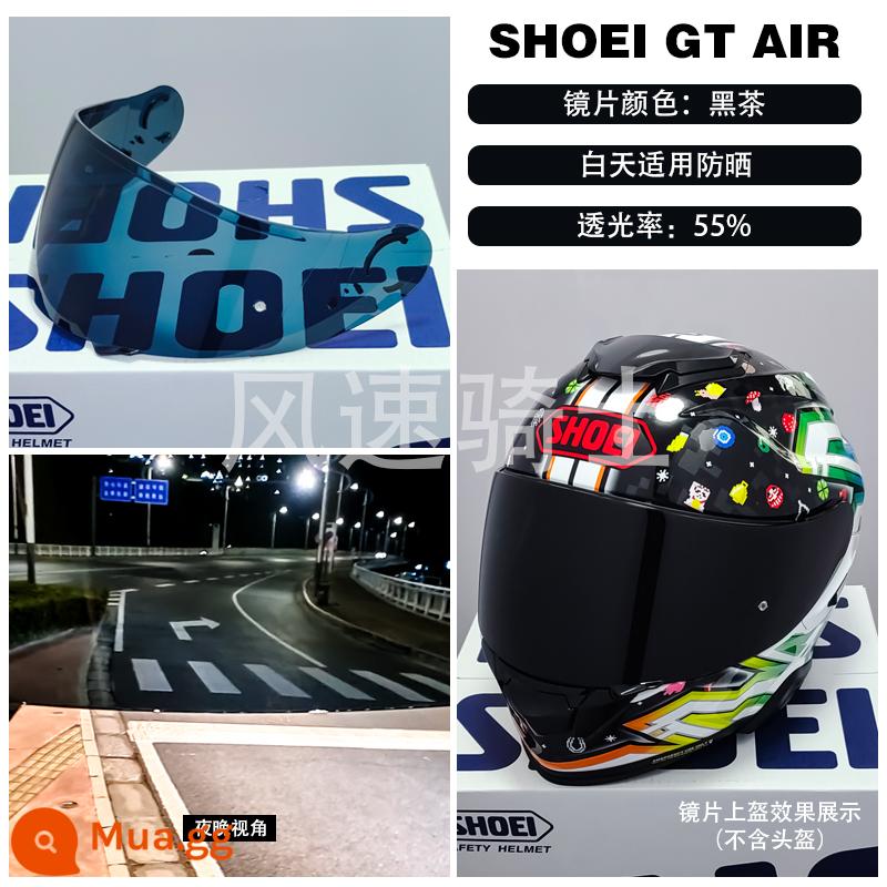 Ống kính SHOEI Z8 Z7 X14 X15 GT AIR Kính mũ bảo hiểm Glamster ngày và đêm cực quang đen chống sương mù - đen