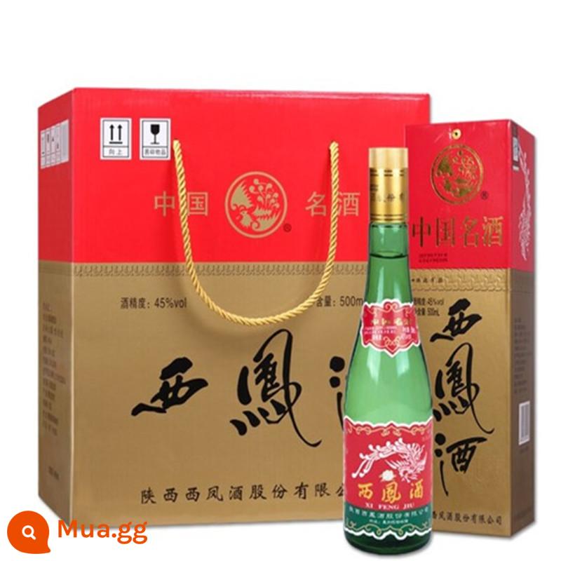 Rượu Tây Phong chính ngạch cửa hàng bình xanh cổ dài 55 độ 500ml full box hương phượng chính hãng phiên bản tỉnh - 45 độ 500ml*6 chai trong một hộp