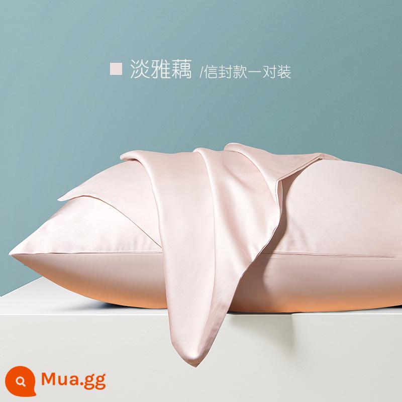 Nhung Sữa Áo Gối Cặp Áo Gối Đơn Gói 48 Cm X 74 Cm Cotton Nguyên Chất Mùa Thu Đông Gối nam Nhung San Hô 2 - [Củ sen nhẹ nhàng và thanh lịch/đơn/bông satin số lượng 60]