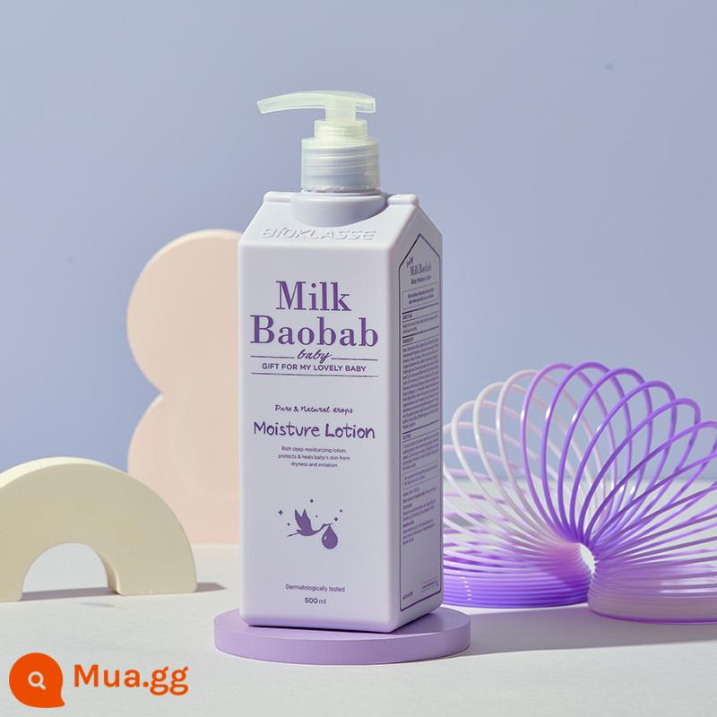 Hàn Quốc Mikebao Baby Sữa dưỡng ẩm 72 giờ 500ml Sữa dưỡng thể dưỡng ẩm Chăm sóc da cho trẻ em - Người dẫn chương trình khuyên dùng kem dưỡng ẩm 72h [500ml-sữa & hoa]