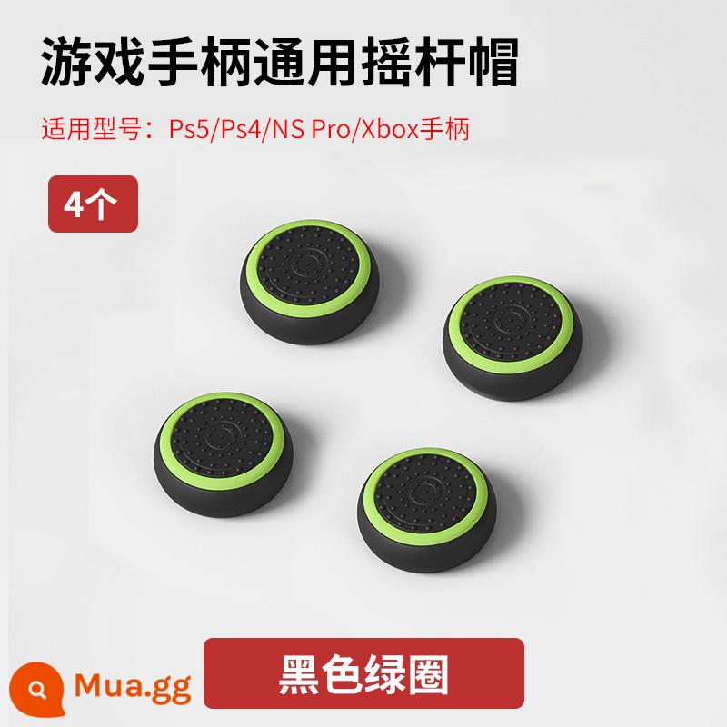 Giá trị đích thực PS5 rocker cap silicone cap PS4 NSPRO tay cầm rocker cover soft cao su cover keycap - Vòng tròn màu xanh đen 4 nắp rocker phổ biến cho ps5/ps4/xbox/pro