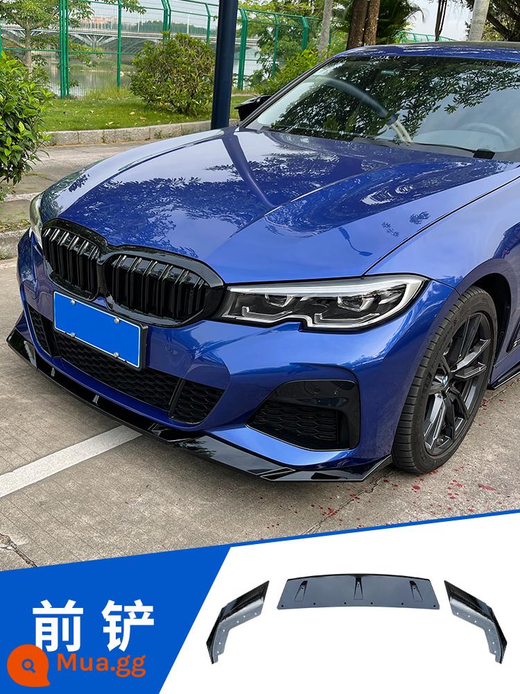 Thích hợp cho 20-22 BMW sê-ri 3 xẻng trước môi trước bên váy môi sau cánh lướt gió phía sau sửa đổi Yaoye MP các bộ phận xuất hiện - Xẻng chiến đấu ba giai đoạn 20-22 màu đen bóng [lắp lỗ xe nguyên bản mà không bị biến dạng]