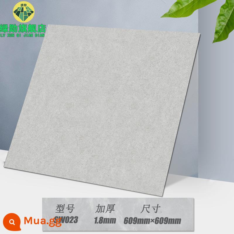 Miếng dán sàn 60×60 tự dính đá nhựa chống xi măng dán sàn ins lưới đỏ cải tạo gạch giả nhựa PVC chịu mài mòn - [size 609] Mẫu đá sw023/Độ dày 1.8㎜