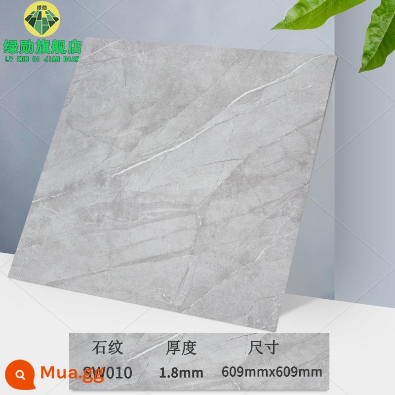 Miếng dán sàn 60×60 tự dính đá nhựa chống xi măng dán sàn ins lưới đỏ cải tạo gạch giả nhựa PVC chịu mài mòn - [size 609] Mẫu đá sw010/Độ dày 1.8㎜