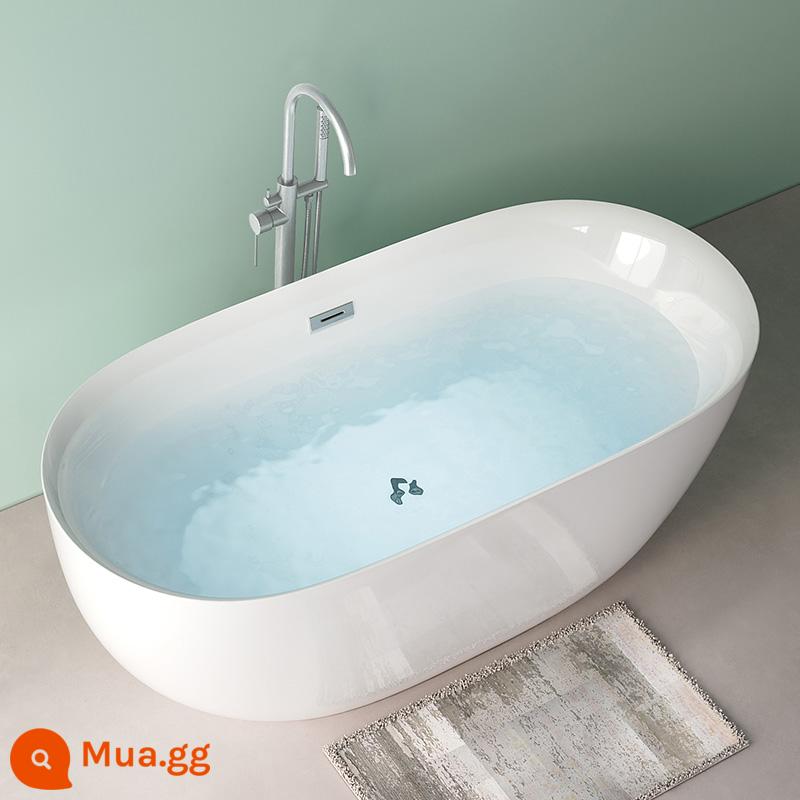 Áp lực -được kiểm tra nhà nhỏ Căn hộ Bathtub Nhiệt độ không đổi bồn tắm cạnh độc lập Di chuyển liền mạch Tích hợp Bathtub - Cấu hình xi lanh rỗng + vòi bạc