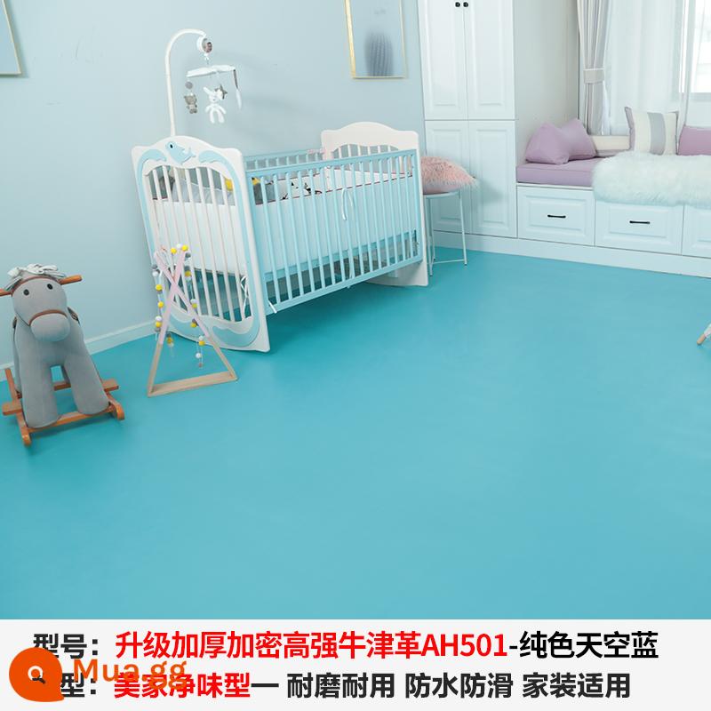 Keo dán sàn mẫu giáo dày chống mài mòn chống thấm sàn dán sàn nhựa PVC dán phòng trẻ em hoạt hình sàn da - Da Oxford có độ bền cao được mã hóa và dày lên AH501 (10 ô vuông mỗi miếng)