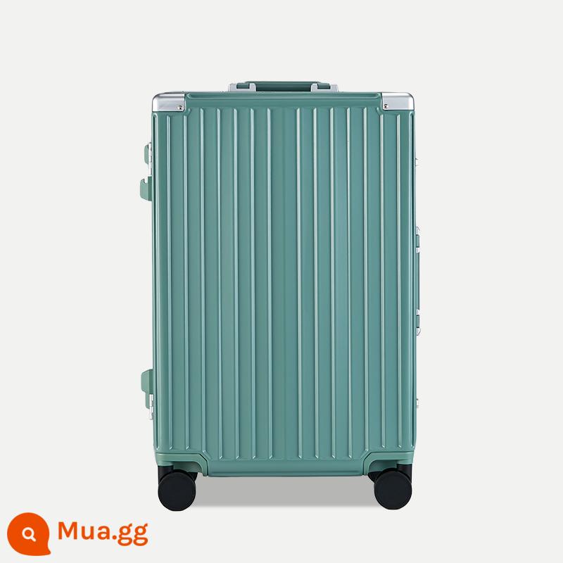 MARRLVE khung nhôm cao cấp mật khẩu xe đẩy du lịch trường hợp bánh xe đa năng 20 inch nội trú trường hợp nữ 2426 vali nam - Matcha xanh M5624 kiểu thường