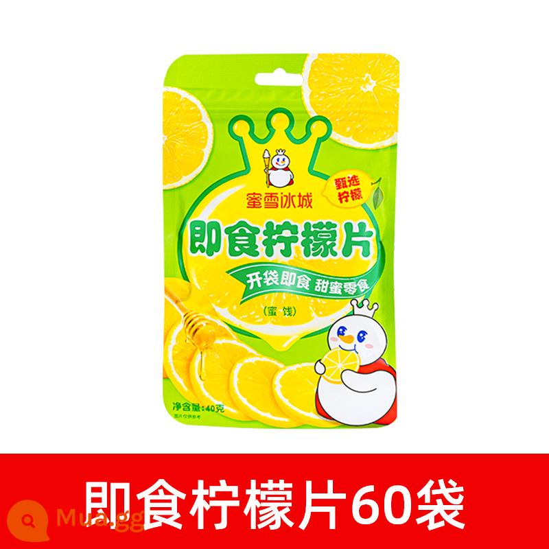 Snow King Magic Shop Bổ sung lát chanh tức thì VC Mở túi Thức uống pha chế ăn liền Có thể đóng gói Chua, ngọt, không làm se - Chanh lát