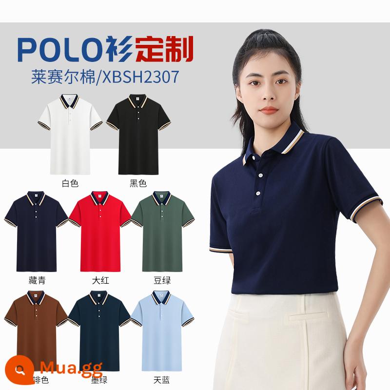 Mùa hè ngắn tay bông quần áo làm việc T-shirt tùy chỉnh quảng cáo văn hóa áo sơ mi POLO dụng cụ in logo quần áo làm việc tùy chỉnh-thực hiện - Kiểu L-★(Phong cách phù hợp với màu bông Lyocell)★49 nhân dân tệ