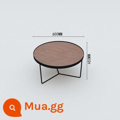 Khu vực nghỉ ngơi giải trí văn phòng để đàm phán, tiếp tân, kết hợp ghế sofa gỗ nguyên khối và bàn cà phê có hình dáng đặc biệt, đơn giản và sáng tạo hiện đại - bàn cà phê tròn nhỏ