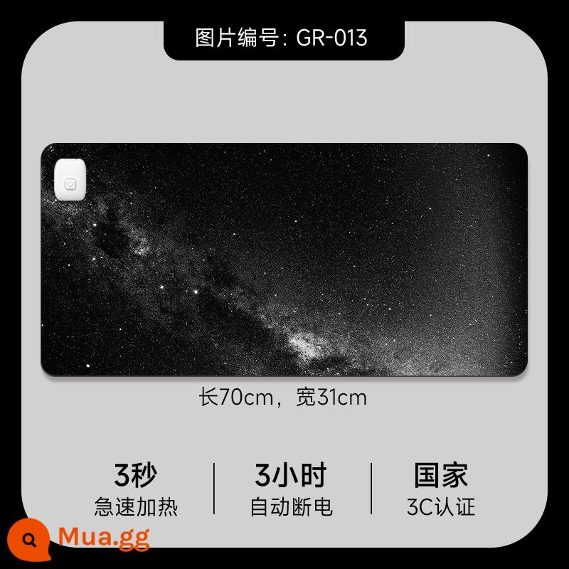 Nóng Miếng Lót Chuột Quá Khổ Văn Phòng Để Bàn Làm Nóng Bàn Thảm Ký Túc Xá Sinh Viên Bài Tập Làm Ấm Tay Chống Thấm Nước Ấm Bàn Thảm - GR-013-70x31cm [làm nóng nhanh 3 giây - điều chỉnh nhiệt độ ba tốc độ] mẫu nâng cấp