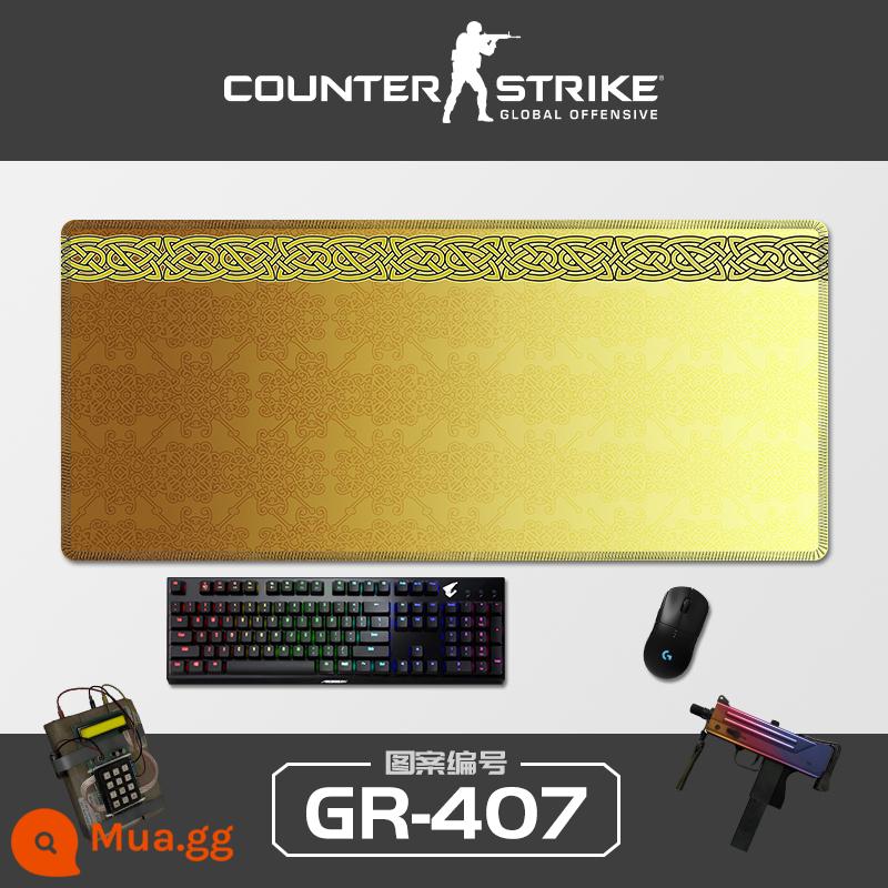 Sê-ri CSGO tấm lót chuột sáng tạo quá khổ Cậu bé Ersimov thi đấu điện dày đặc bảng trò chơi pad khóa cạnh bàn phím máy tính Nhật Bản đệm bảo vệ cổ tay sinh viên bảo vệ cổ tay chống trượt miếng đệm nhỏ hình vuông của phụ nữ có thể được tùy chỉnh - GR-407 [Ép khóa chính xác]