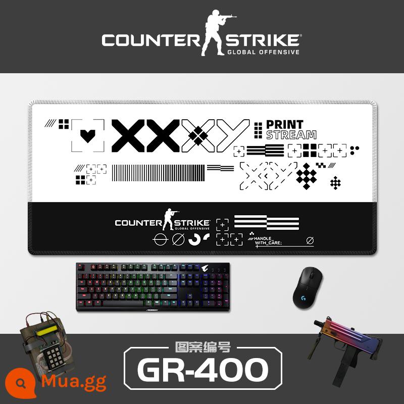 Sê-ri CSGO tấm lót chuột sáng tạo quá khổ Cậu bé Ersimov thi đấu điện dày đặc bảng trò chơi pad khóa cạnh bàn phím máy tính Nhật Bản đệm bảo vệ cổ tay sinh viên bảo vệ cổ tay chống trượt miếng đệm nhỏ hình vuông của phụ nữ có thể được tùy chỉnh - GR-400 [Mối nối chính xác]