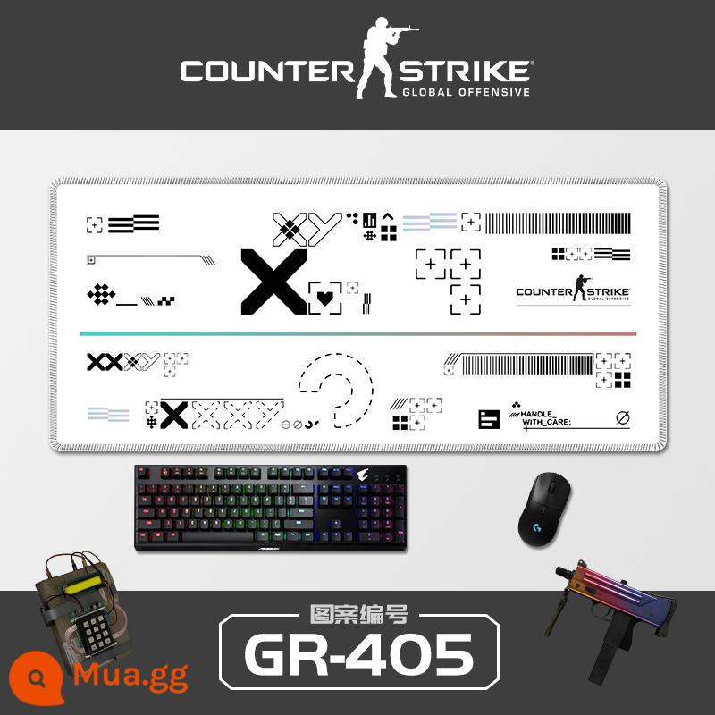 Sê-ri CSGO tấm lót chuột sáng tạo quá khổ Cậu bé Ersimov thi đấu điện dày đặc bảng trò chơi pad khóa cạnh bàn phím máy tính Nhật Bản đệm bảo vệ cổ tay sinh viên bảo vệ cổ tay chống trượt miếng đệm nhỏ hình vuông của phụ nữ có thể được tùy chỉnh - GR-405 [Kéo khóa chính xác]