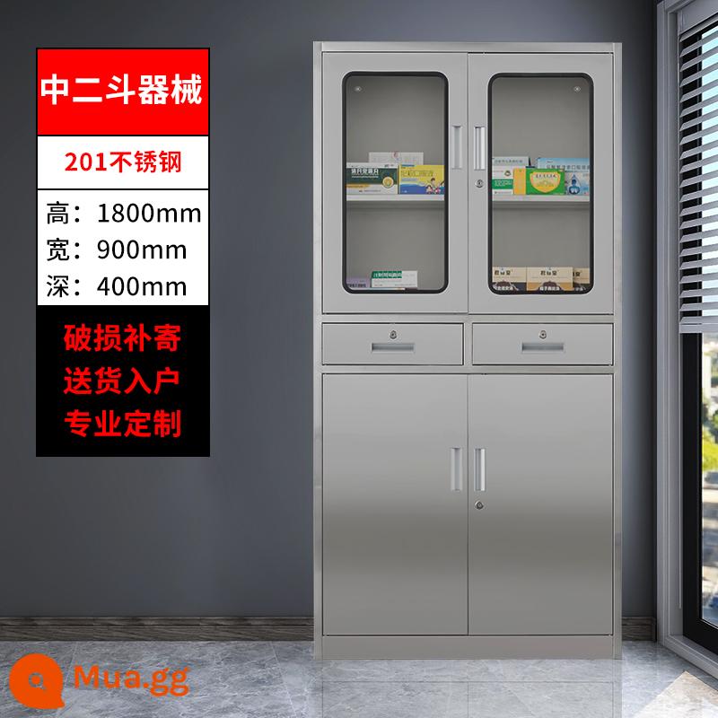 Tủ kho locker inox 304 tủ đựng bát đĩa nhiều cửa Tủ đựng giày dép nhân viên xưởng S tủ đựng dụng cụ tân dược vô trùng y tế - Xô giữa inox 201 màu trắng