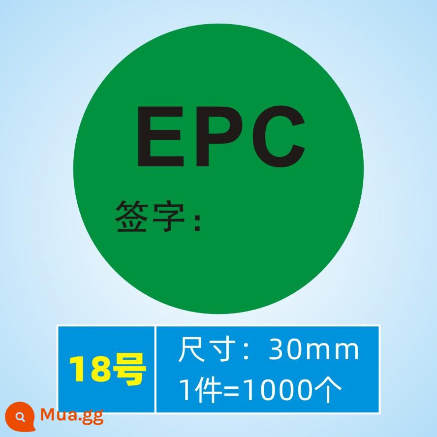 Spot GP12 EPC quản lý chất lượng tự dính thanh tra phụ tùng ô tô nhãn chữ ký viết tay đại diện - Chữ ký EPC (1000 miếng cho 30 mm) số 18