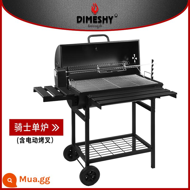 Lò nướng BBQ gia đình Roast Walker biệt thự sân nướng than hoa ngoài trời Lò nướng BBQ 5 người kiểu Mỹ - Nĩa nướng điện Knight+