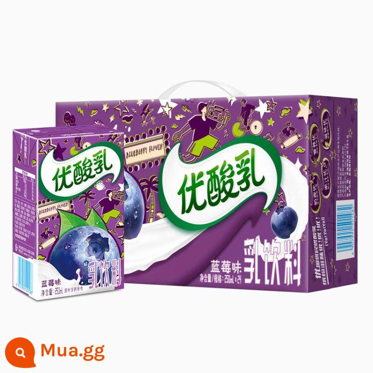 Tháng 12, Yogurt Yili Youyaourt Original Flavour 250ml*24 hộp full box sữa chua uống dành cho bữa sáng của học sinh, sinh viên ưu đãi đặc biệt miễn phí vận chuyển - [Sản xuất tháng 8] 250ml*24 hộp sữa chua việt quất