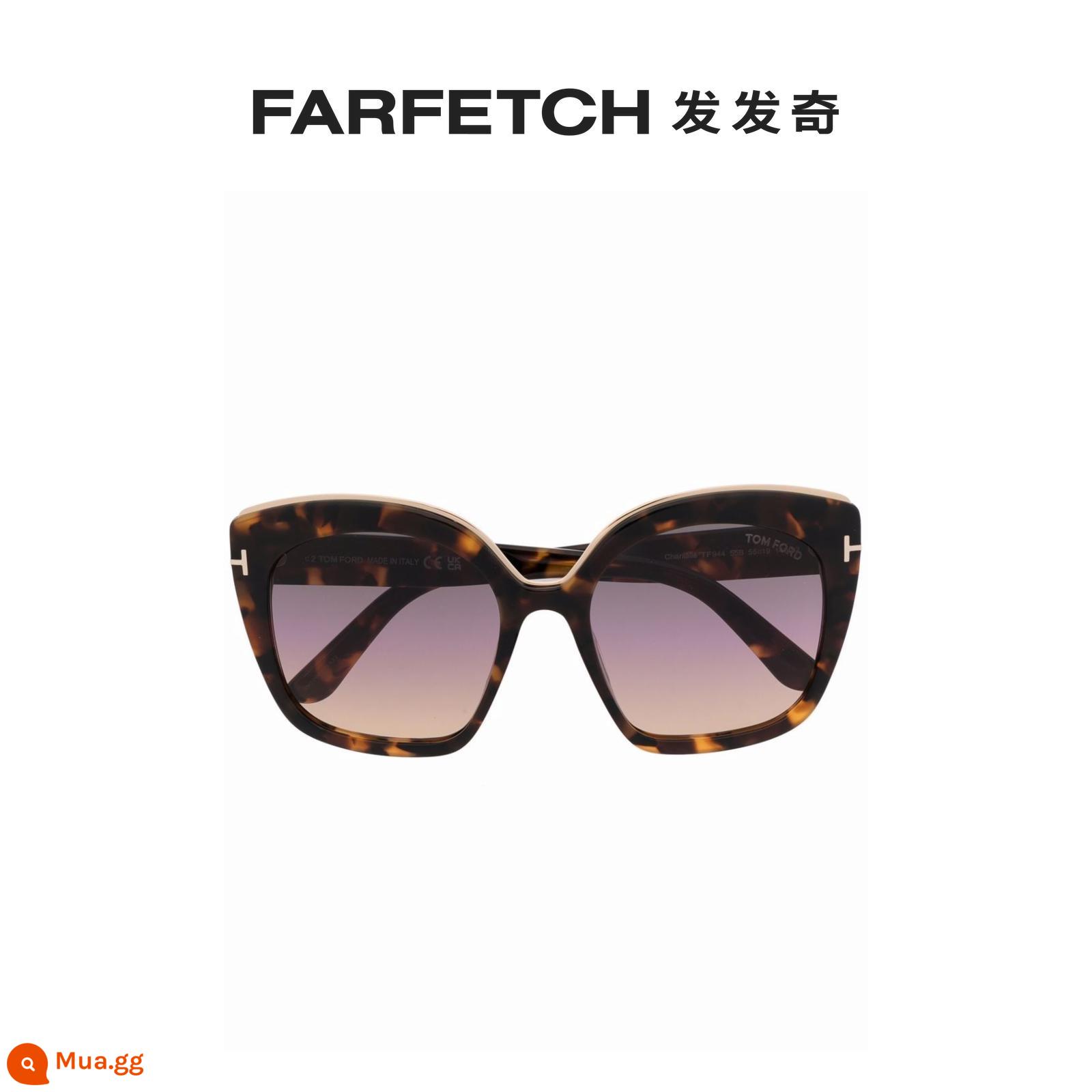 Kính râm Tom Ford Ms. Tortoiseshell Frame Farfetch Fafaqi - nâu