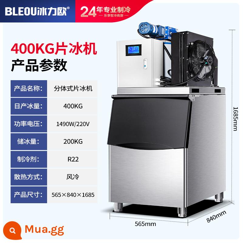 Bingliolo Ice Machine Thương mại Siêu thị Siêu thị lớn Kink -food Hotpot Restaurant Trình vân - máy làm đá vảy 400kg