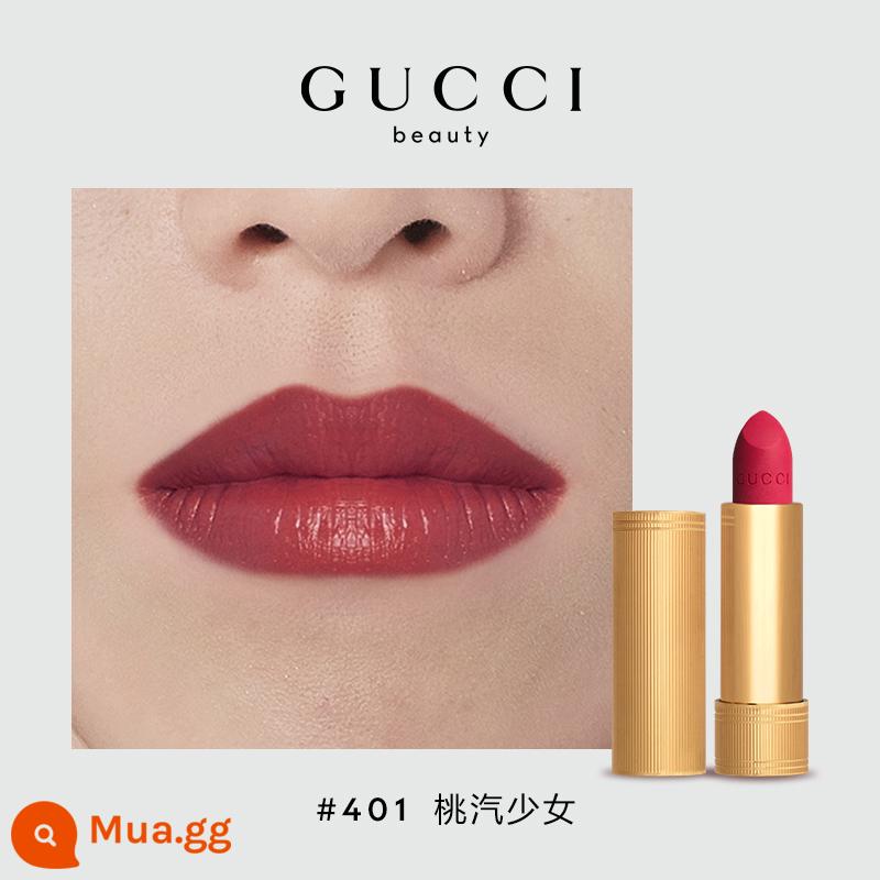 [Chính hãng] Son lì GUCCI Gucci nhung 25 217 519 son lì - 401 Cô Gái Đào Hơi Nước