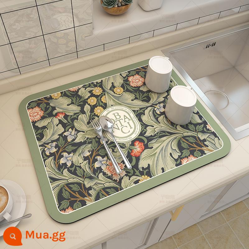 Bùn tảo cát thảm thoát nước nhà bếp bộ đồ ăn bát đũa rửa chén placemat kiểm soát nước cool pad máy tính để bàn tách trà mặt bàn cool pad hấp thụ nước - Edulis