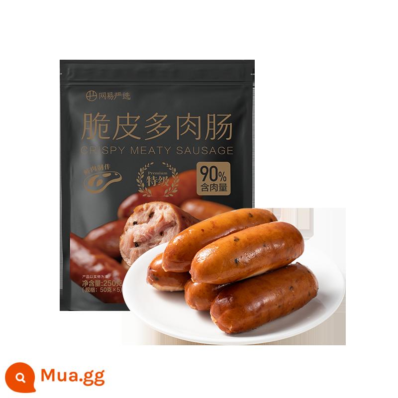 Netease Yanxuan Ham Xúc xích Xúc xích thịt heo giòn Xúc xích Mì ăn liền Đối tác Xúc xích Thịt heo xông khói Snacks - [Gói Hương Vị] Hương Tiêu Đen 250g