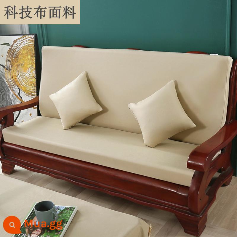 Đệm sofa gỗ đặc màu đỏ có tựa lưng một mảnh phù hợp với ghế mùa xuân và mùa thu kiểu cũ Thảm chống trượt của Trung Quốc cho tất cả các mùa - Máy đo công nghệ