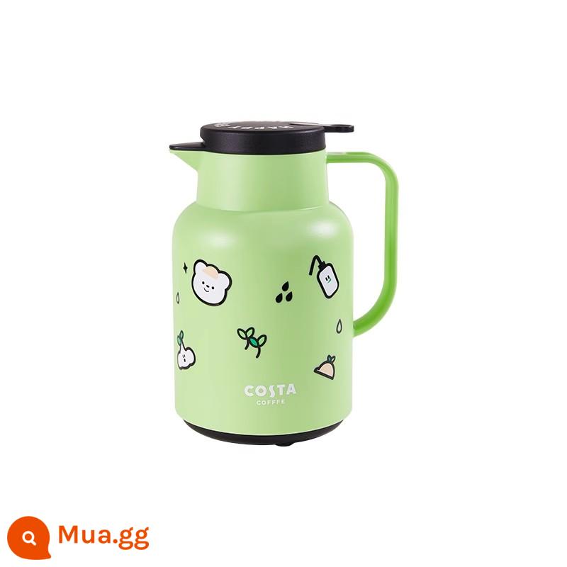 [Ren Jialun của mô hình cùng mô hình] Costa Vi trận Pot Flower Pot Ngôi nhà lớn lớn -Capacity nóng ấm mở Tương Tạn - Ấm siêu tốc Yuanqi Bear-Thermos (Xanh)