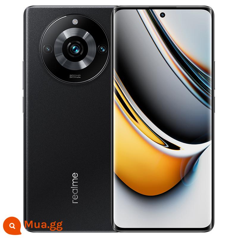 [Giảm giá tối đa 200 tai nghe Bluetooth real me miễn phí] realme realme 11pro + camera zoom ống kính đơn 200 triệu flagship máy ảnh màn hình cong điện thoại realme realme 11pro chính thức cùng mẫu - đêm đầy sao đen