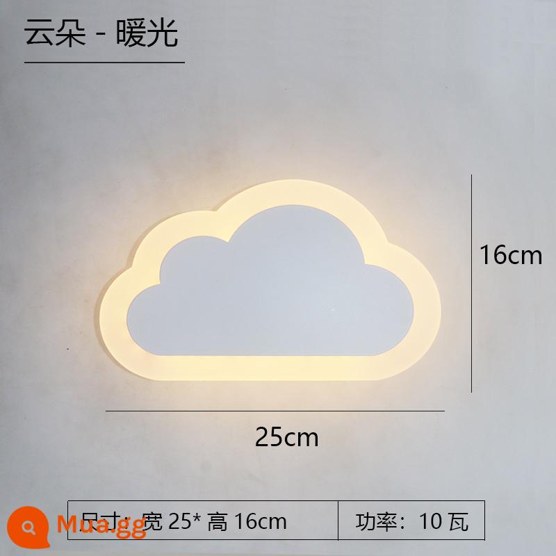 Phòng Trẻ Em Đèn Tường Phòng Ngủ Đầu Giường Đèn Tối Giản Hiện Đại Lối Đi Hành Lang Cầu Thang Mây Mèo Hoạt Hình Đèn LED Dán Tường - đám mây ánh sáng ấm áp