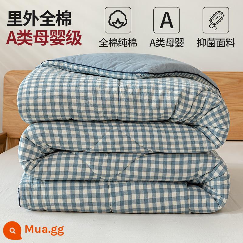 Chăn bông MUJI Tân Cương chăn ấm chăn mùa đông chăn điều hòa chăn xuân thu lõi chăn bông nguyên chất chăn mát - Lan Xiaoge [Vải cotton loại A dành cho bà mẹ và trẻ sơ sinh, 100% cotton Tân Cương]