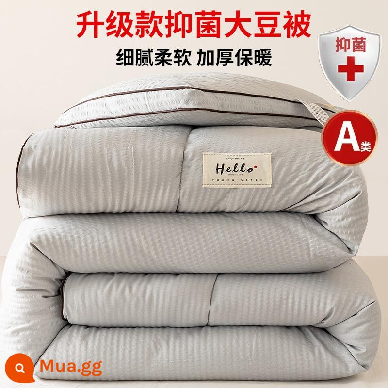 MUJI chăn sợi đậu nành chăn mùa đông chăn mùa hè chăn mát mùa xuân và mùa thu chăn lõi bông chăn sinh viên duy nhất điều hòa không khí chăn mùa hè - Chăn bông đậu nành seersucker kháng khuẩn-màu xám sang trọng