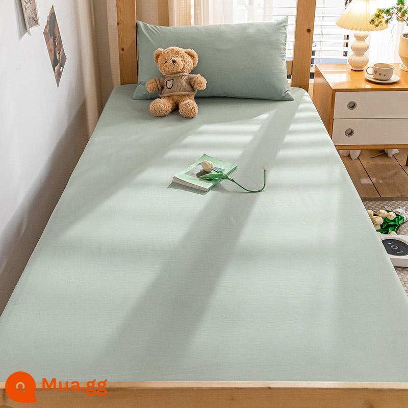 MUJI Cotton Trang Bị Tấm Ký Túc Xá Sinh Viên Cotton Đặc Biệt Drap Giường Nệm Giường Túi Đơn Tấm Bọc Bộ Giường - Starry Blue [100% cotton đã giặt cotton, một hàng giả sẽ bị phạt mười]