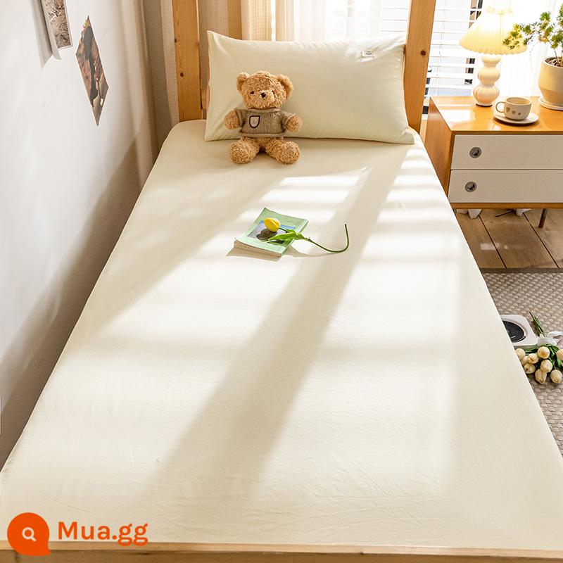 MUJI Cotton Trang Bị Tấm Ký Túc Xá Sinh Viên Cotton Đặc Biệt Drap Giường Nệm Giường Túi Đơn Tấm Bọc Bộ Giường - Mãng cầu [100% cotton đã giặt bông, một giả sẽ bị phạt mười]