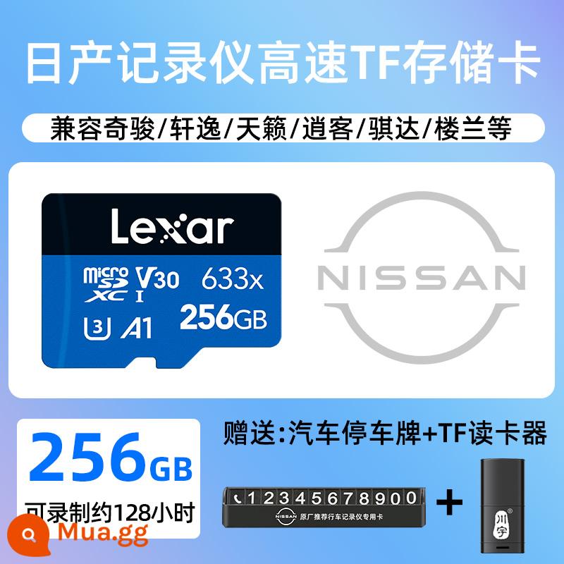 [Dành riêng cho Tianlai] Thẻ nhớ ghi âm lái xe Lexar Nissan 128g Qijun Qashqai Loulan Tiida thẻ nhớ tf 21/22 Thế hệ thứ 14 Sylphy SD lưu trữ thẻ tốc độ cao class10 - [Biển báo đỗ xe miễn phí + đầu đọc thẻ] Phiên bản tiêu chuẩn 256G