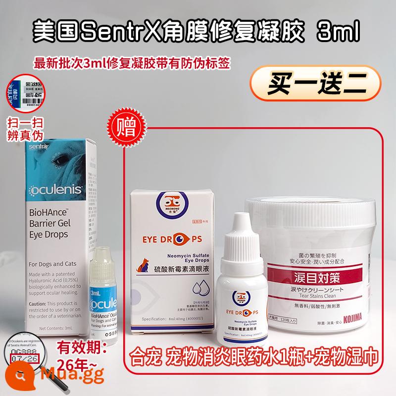 American sentrx long lanh gel phục hồi giác mạc mèo thối xương do chó viêm hàng ngàn cuộc sống nhỏ giọt mắt thú cưng Thuốc nhỏ - 3ml