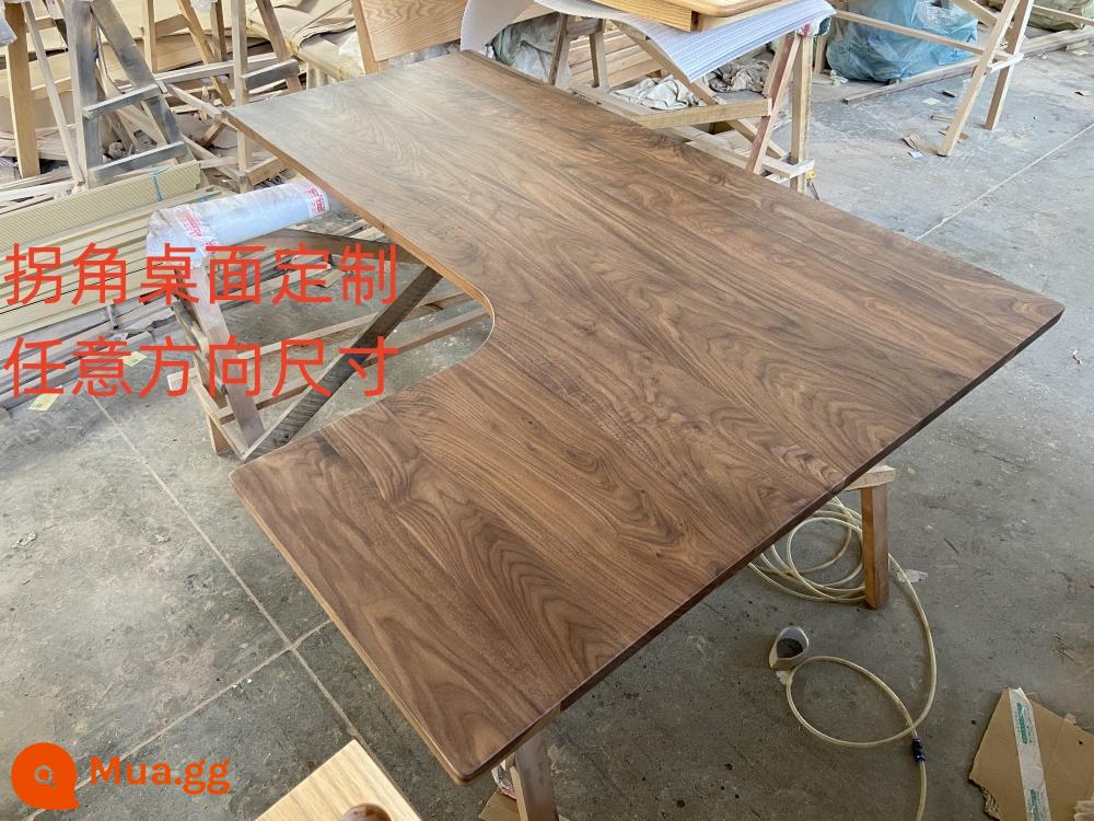 North American Black Walnut Wood Board Log Nhật ký tùy chỉnh máy tính bảng bảng điều khiển Tv tủ cà phê Cà phê Đồ nội thất bằng gỗ rắn Tùy chỉnh tự làm - Tùy chỉnh góc hình chữ L