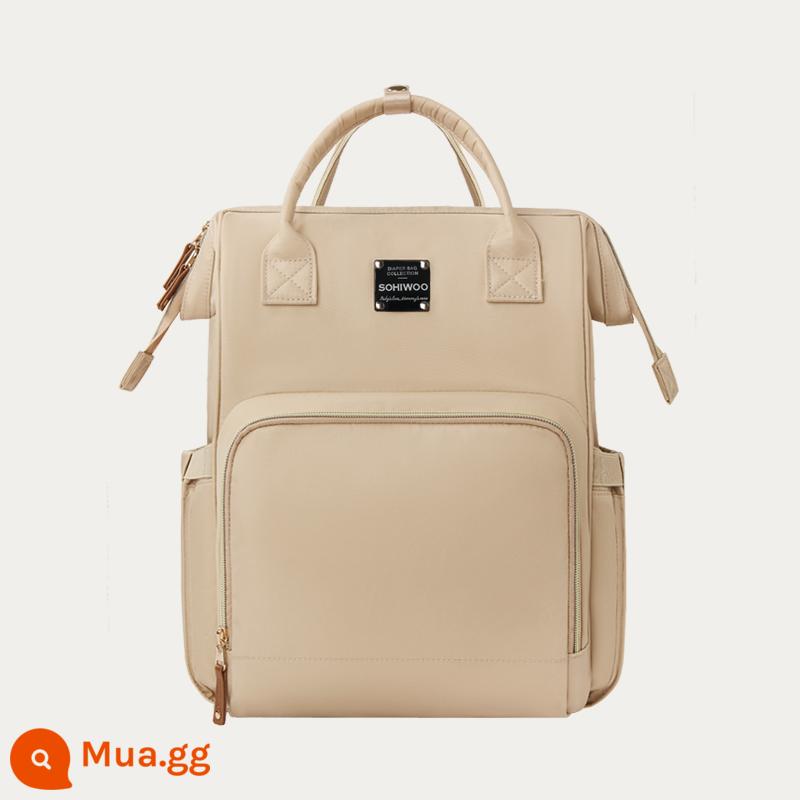 Sohiwoo Mommy Bag 2022 Mới Tay Mới Tay -in -Child, túi mẹ đa chức năng ra khỏi ba lô - Trà Sữa Nâu-Dung Tích Lớn[20L]