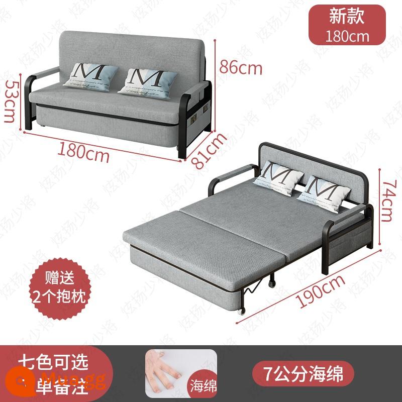 Ngồi và nằm ngủ trưa đa năng giường sofa giường gấp đa năng giường đơn đôi căn hộ nhỏ tiết kiệm vải - Không cần lưu trữ Màu sắc tay vịn cao 180 * 188 Nhận xét miếng bọt biển mật độ cao 5cm