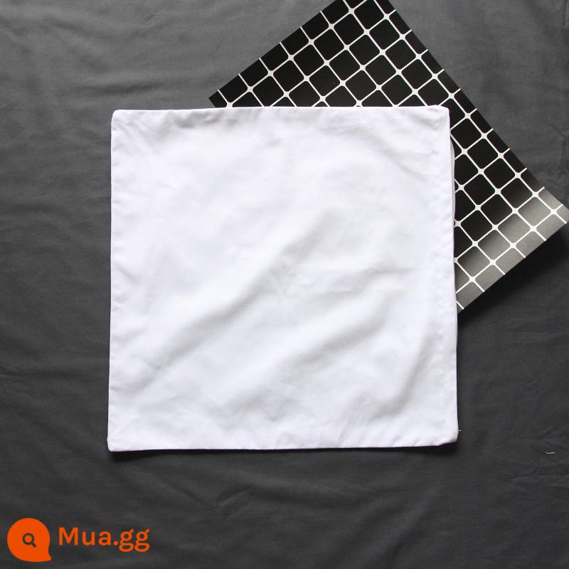 Cà Vạt Nhuộm Nguyên Chất Cotton Trắng Vải Áo Thun Batik Gối Vật Có Phần Mở Rộng Nhuộm Vuông Khăn Tự Làm Khăn Túi Vải Nón - Vỏ gối (45cm*45cm)