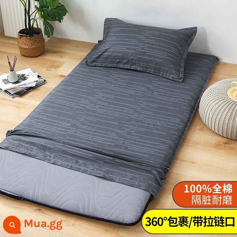 Áo Nệm Cotton Nguyên Chất Vỏ Chăn Ký Túc Xá Sinh Viên Đơn 90X200 Nệm Vỏ Chăn 190 Bọc Nệm Trọn Gói 0.9 - ấn tượng