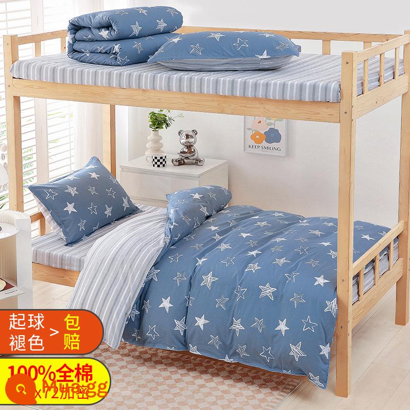 Cotton ký túc xá sinh viên 3 bộ chăn ga 4 phòng ngủ giường đơn ga trải giường chăn ga gối 6 - Dưới bầu trời đầy sao