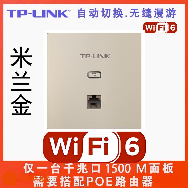 [Shunfeng] Bảng điều khiển ap không dây TP-LINK phủ sóng wifi toàn bộ ngôi nhà Cổng Gigabit băng tần kép mạng chung đường 86 loại bộ định tuyến biệt thự Daping số 6 mạng gia đình ac nhà POE - [Cổng có dây wifi6-Gigabit]1500M-Milan vàng