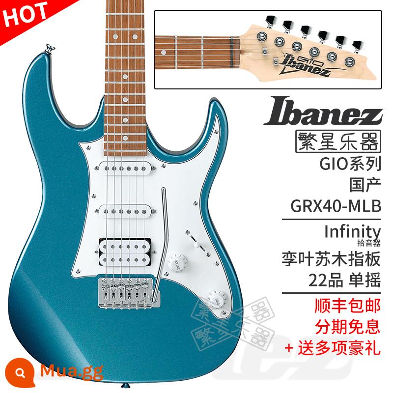 Ibanez Ibanna đàn guitar điện GRX40 GRG220PA GRG121SP GRGR221PA GRG131 - GRX40-MLB màu xanh kim loại