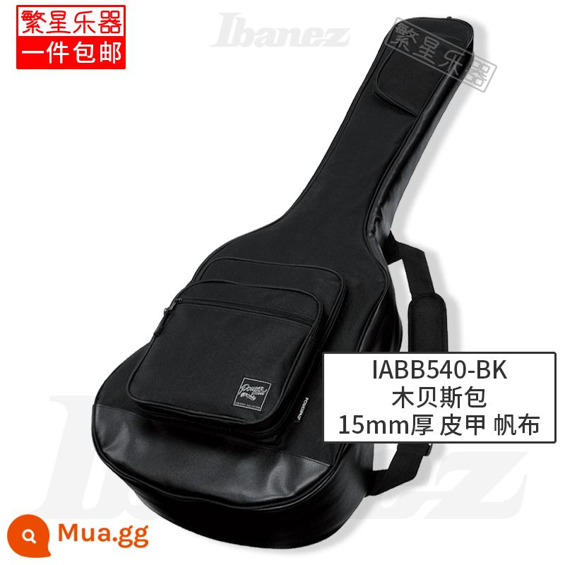 Túi đàn bass bằng gỗ Ibanez Ibanna Túi đàn piano bằng gỗ IABB540-BK Ebbins dày chống thấm chính hãng - Túi bass gỗ IABB540-BK màu đen